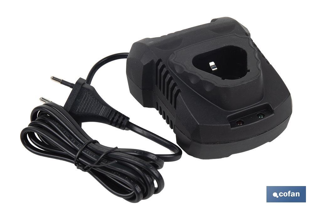 Cargador de batería de alta velocidad: 12V 2,4 A | Carga rápida y segura | Adecuado para batería 50003246 - Cofan