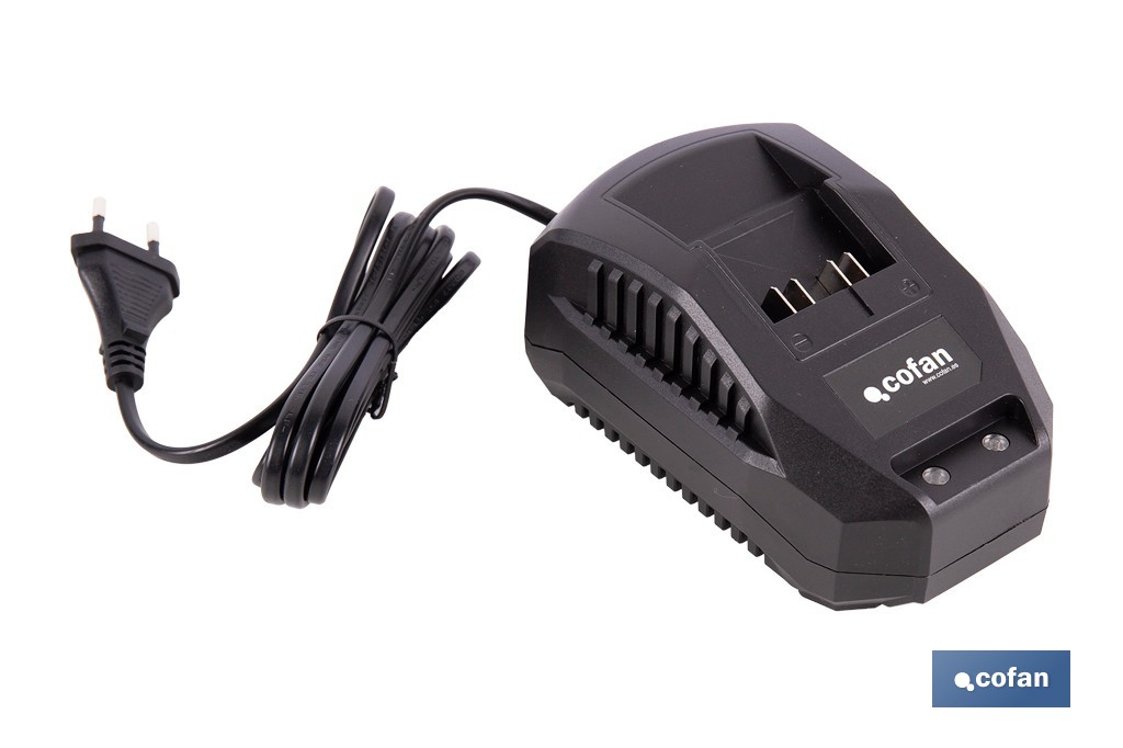 Sierra circular a batería 20 V con motor brushless | Disco de corte de Ø185 mm | 3650 rpm | Corte de profundidad hasta 50 mm | Incluye accesorios | Disponible con y sin batería y cargador - Cofan