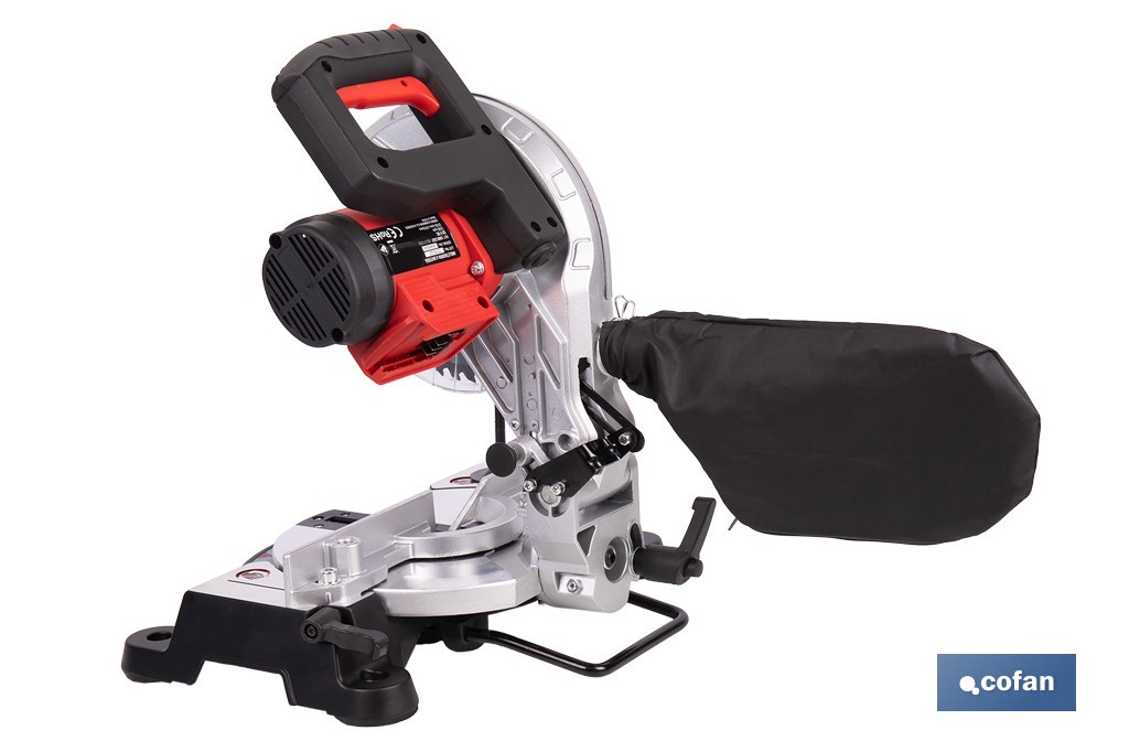 Ingletadora a batería 20 V con motor brushless | Corte máx. 105 mm, inclinación -45°/+45°, velocidad 3200 rpm | Incluye bolsa de polvo | Disponible con y sin batería y cargador - Cofan