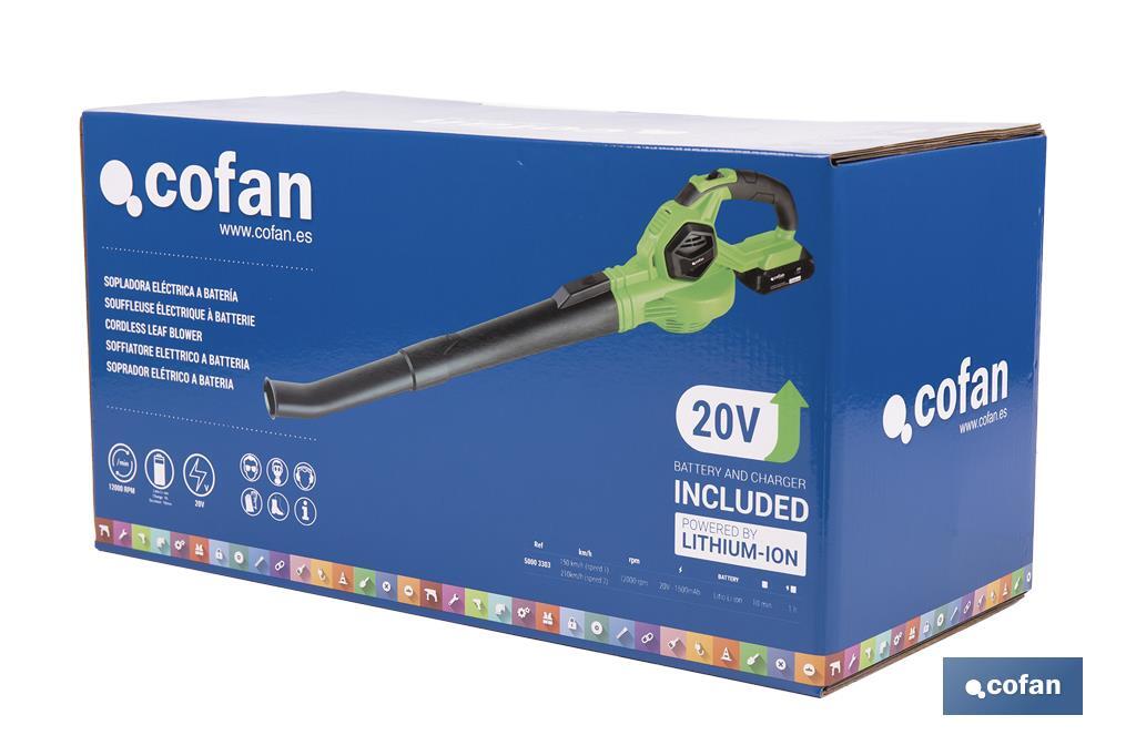 Soprador a bateria. - Cofan