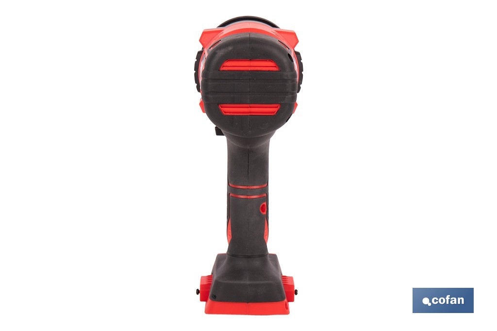 Pistola de impacto 1/2" a batería con motor brushless | Potencia: 20 V | Velocidad de 1800 rpm | 400–1000 Nm | Disponible con y sin batería y cargador - Cofan