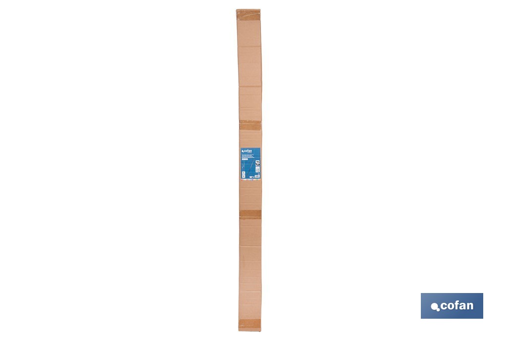 Pértiga extensible para tijeras de podar eléctricas | Ajustable desde 1,4 m hasta 2,07 m | Correa incluida y gatillo ergonómico - Cofan