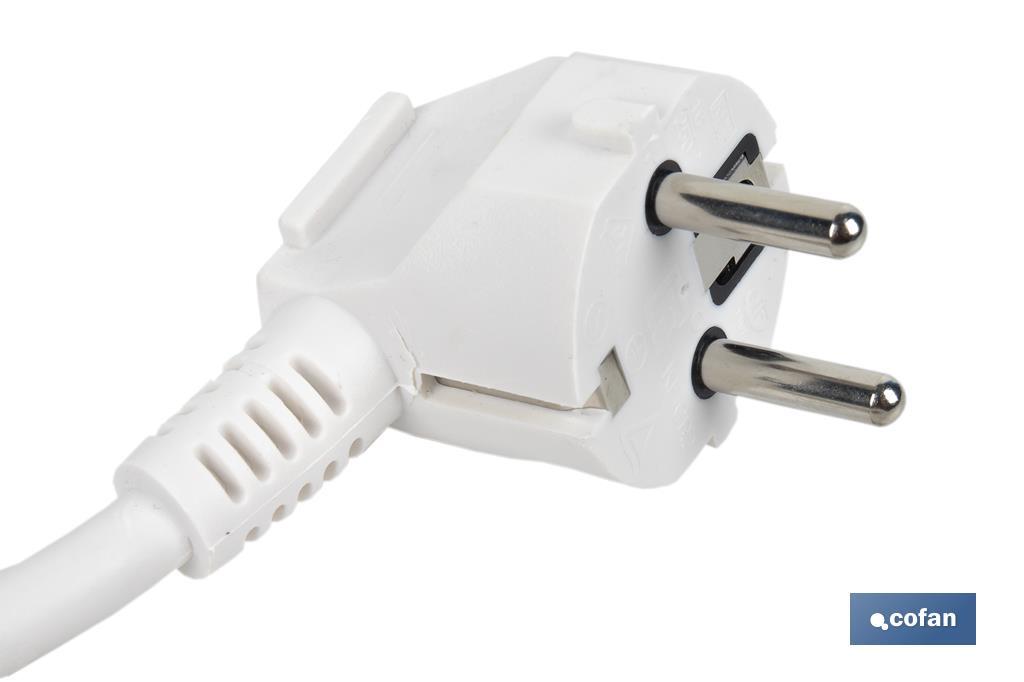 EXTRASTAR® Adaptador plano con interruptor y 3 enchufes SCHUKO - Ladron  enchufes de 3 tomas