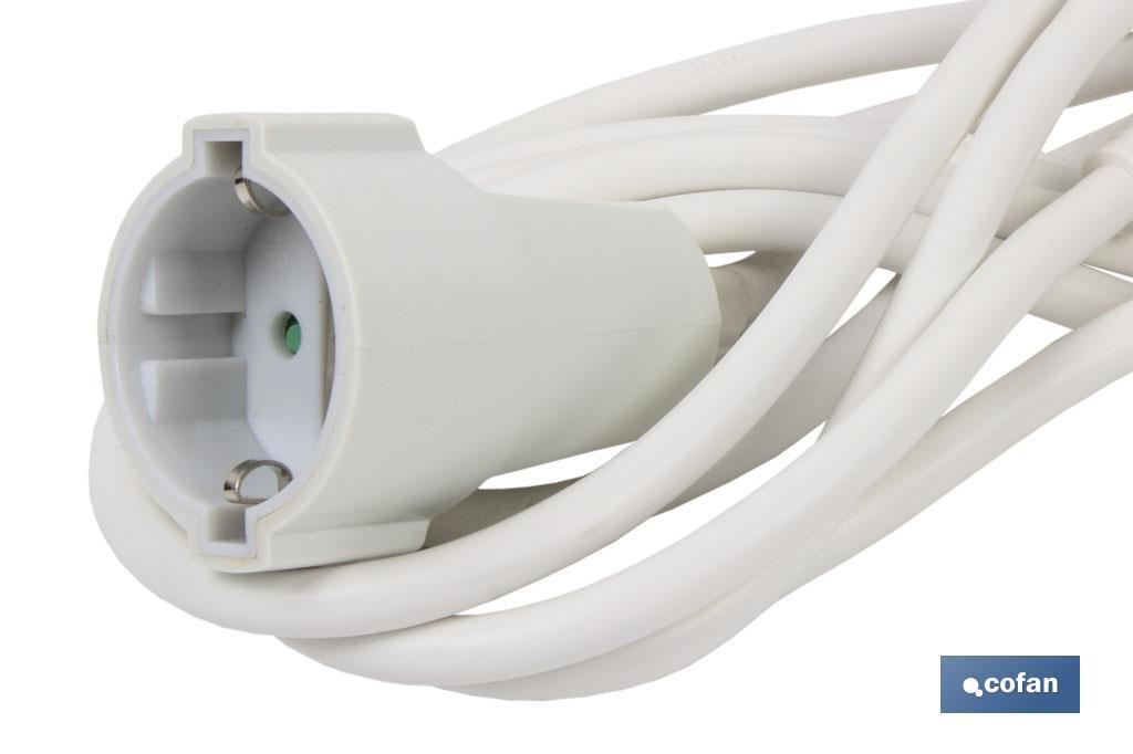 Extension cord | Various sizes of cable (3 x 1.5mm) | Two-pole socket - Cofan