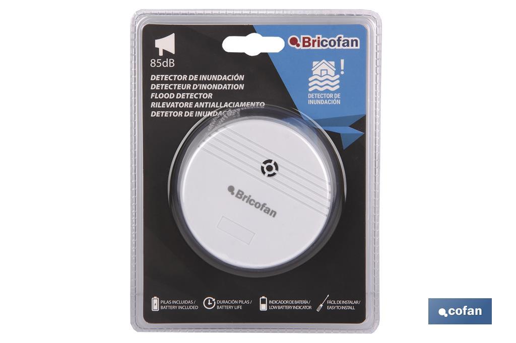 Flood detector with sound alarm | Size: Ø80mm | Batteries included - Cofan