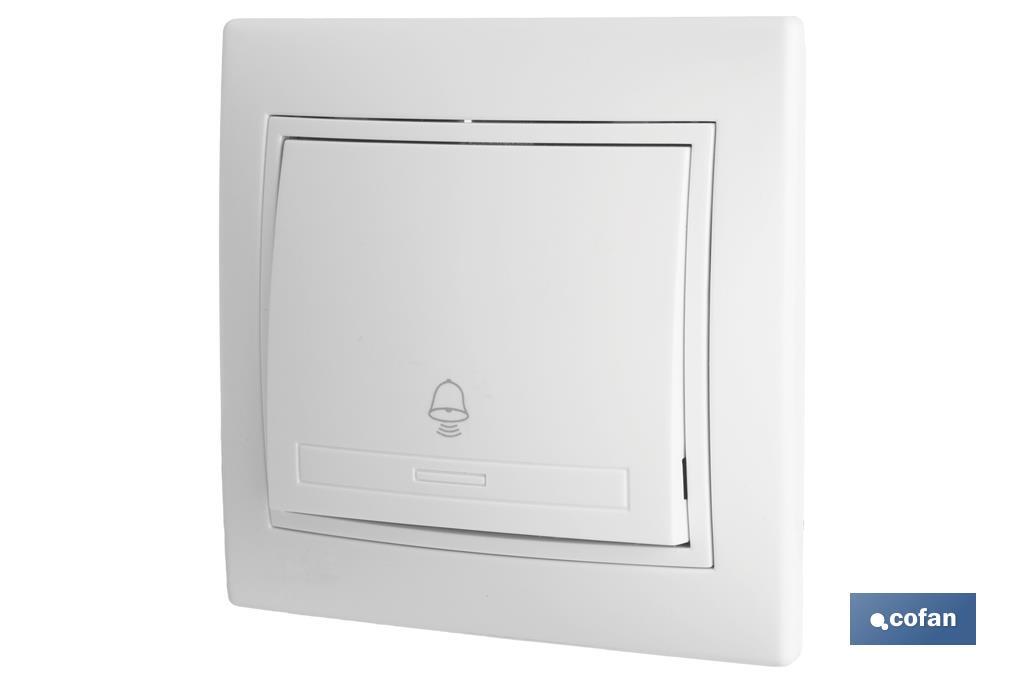 Interruttore da incasso | Modello Pacific | 10 A - 250 V | Colore: bianco - Cofan