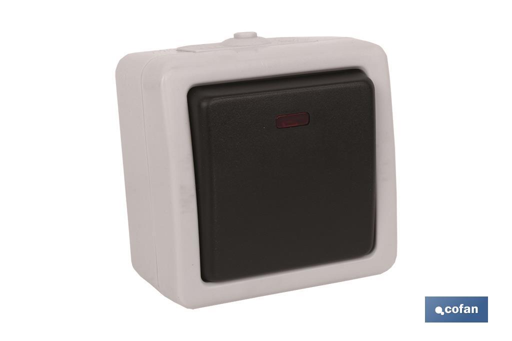 INTERRUPTOR SIMPLE CONMUTADO DE SOBREPONER IP54 P/EXTERIOR - CobsaOnline