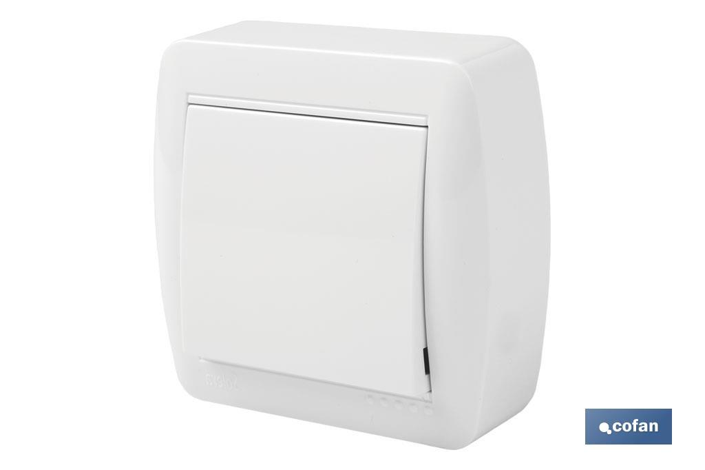 Crossover switch | Flush-mounted | White | 10A - 250V - Cofan