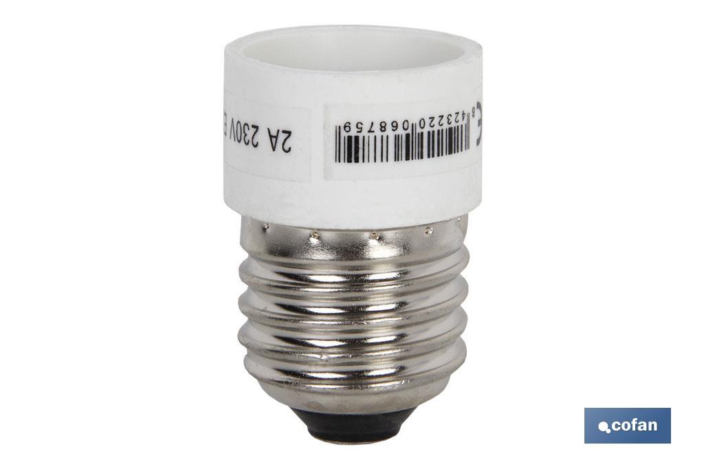 Portalampada adattatore | Da E27 a E14 | 2 A - 250 V~ - Cofan