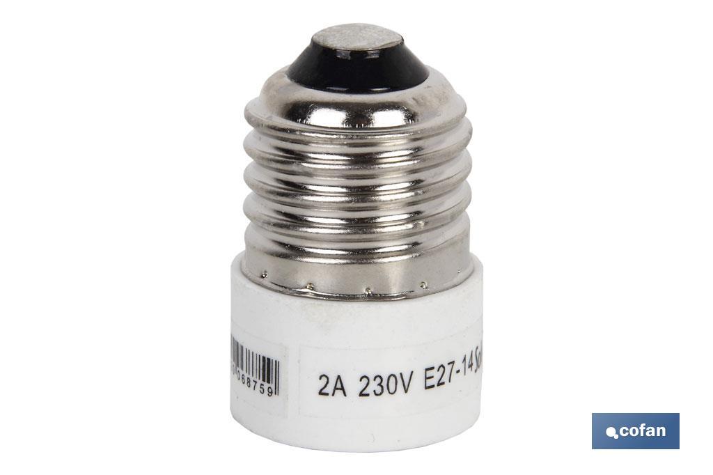 Lamp-holder adapter | From E27 to E14 | 2A - 250V~ - Cofan