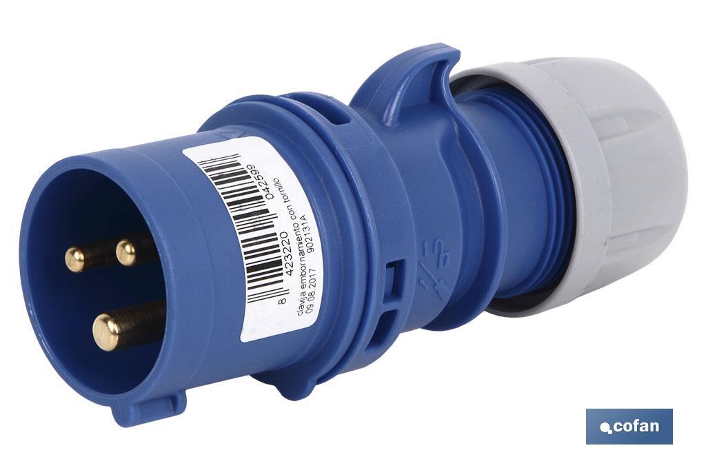 Mobile industrial plug | Ingress Protection: 44 | Screw-terminal connection - Cofan