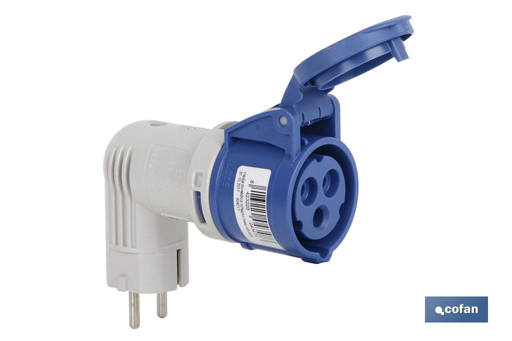 Adaptador Doble Enchufe Goma IP-44 230v/16A