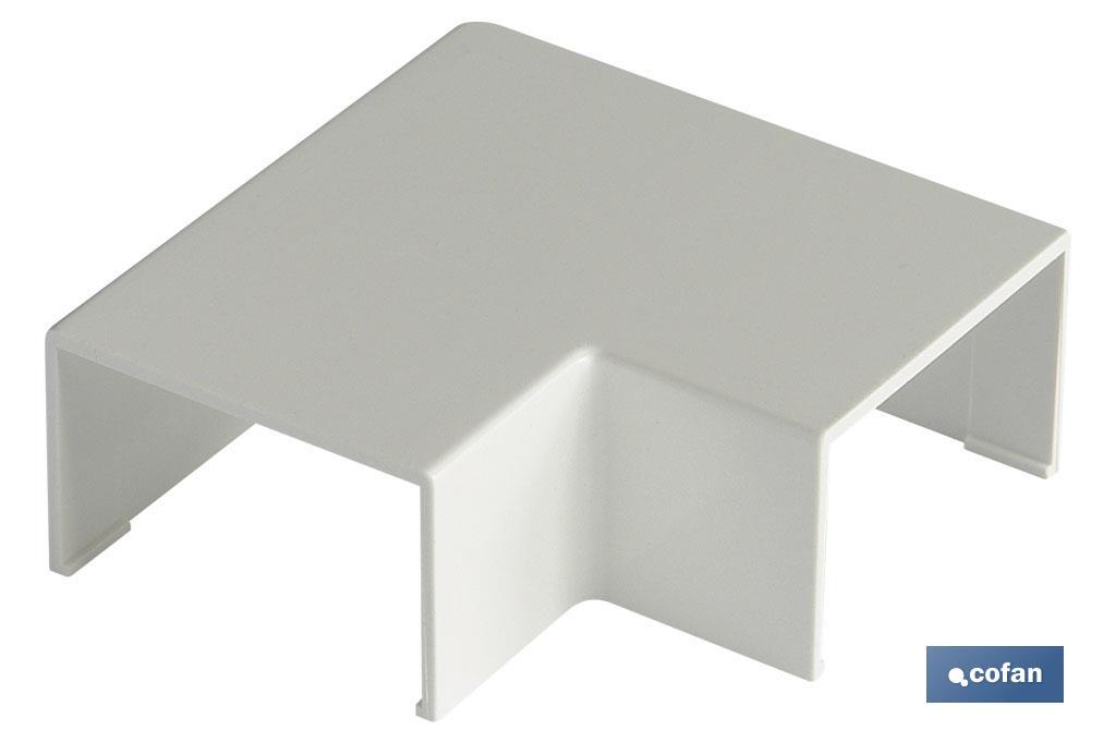 Flat angle for electrical mini-trunking | Several sizes | IP 40 - Cofan