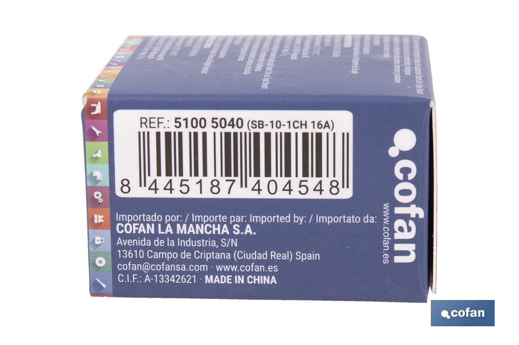 Relé individual WiFi inteligente | Automatiza interruptores o enchufes | Funcionamiento con aplicación Smart Life o Tuya | Compatible con Alexa y Google | 16 A/3520 W | Conectividad WiFi - Cofan