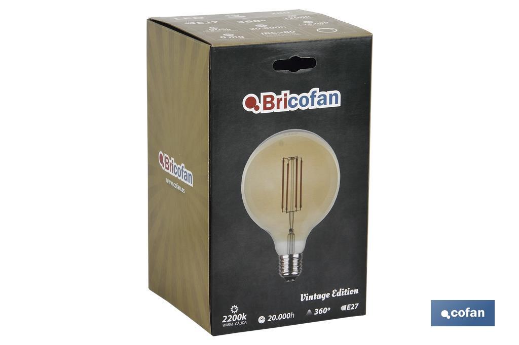 LÂMPADA LED GLOBO ORO.  - Cofan