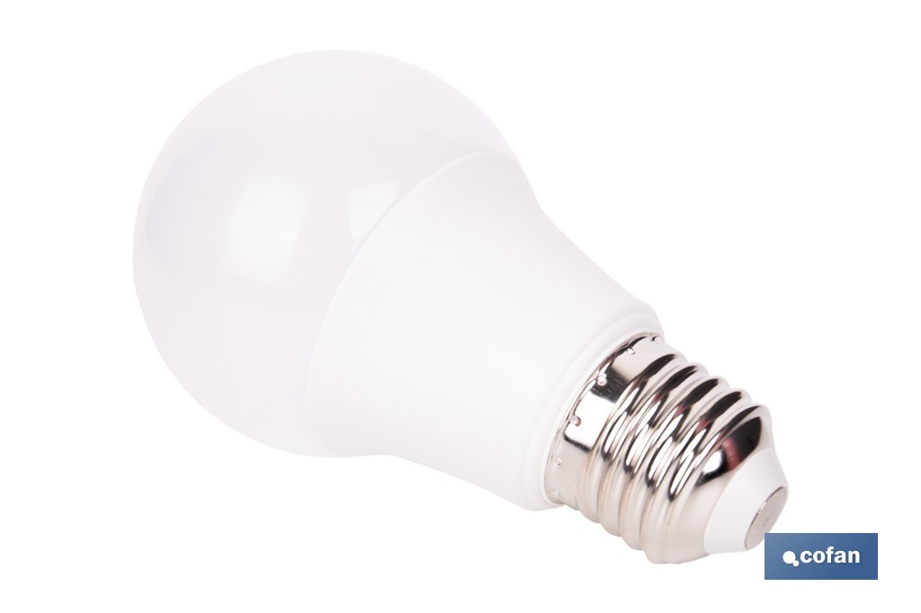 Bombillas LED classic E27 de luz cálida (3000 K) | Ahorro de energía y larga duración 15.000 h de vida | Ángulo de apertura de 180° - Cofan