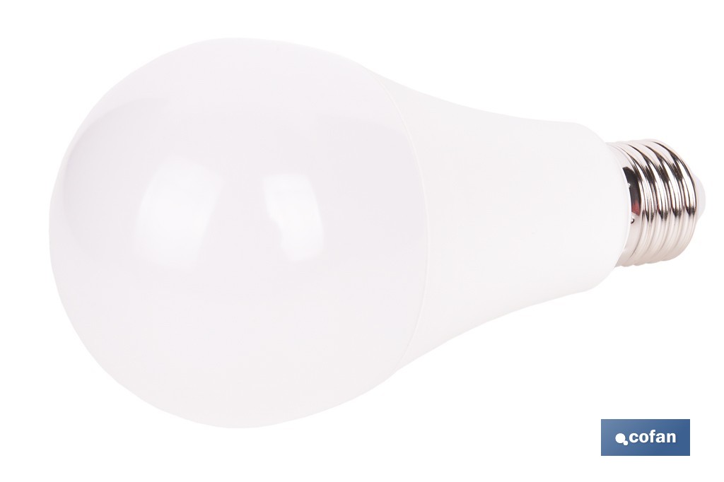 Bombillas LED classic E27 de luz neutra (4.000 k) | Ahorro de energía y larga duración 15.000 h de vida | Ángulo de apertura de 180° - Cofan