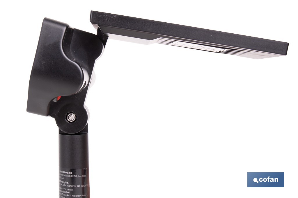 Pack de 4 apliques solares LED con sensor | Instalación en pared o suelo | Dos modos de iluminación | 3000 K, batería 3,7 V, 1500 mAh - Cofan