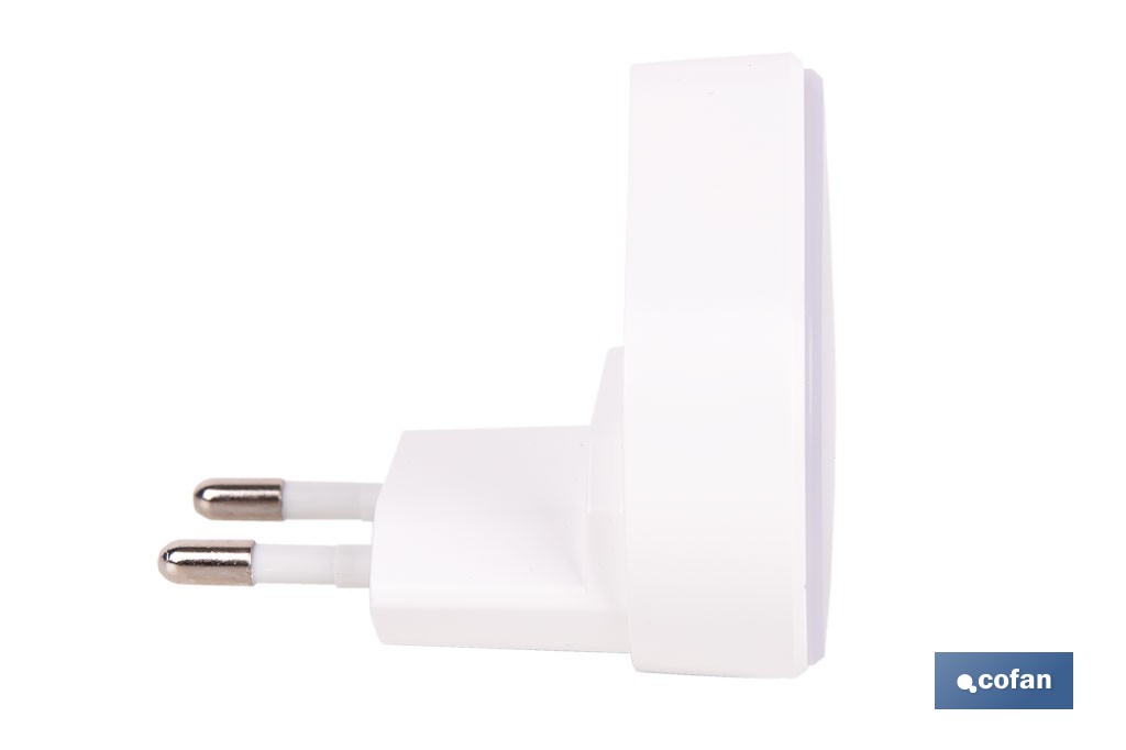 Lámpara LED quitamiedos con sensor de luz regulable. Luz nocturna infantil automática IP20 - Cofan