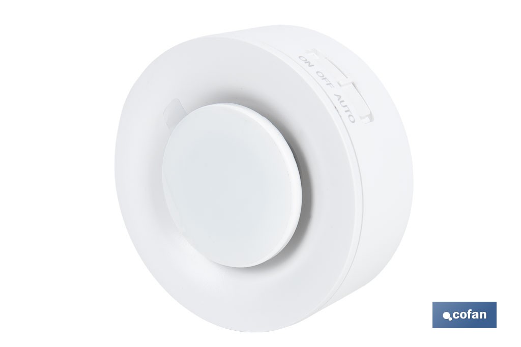 Aplique LED recargable con sensor de movimiento | Luz cálida 2700 K | Soporte adhesivo imantado - Cofan