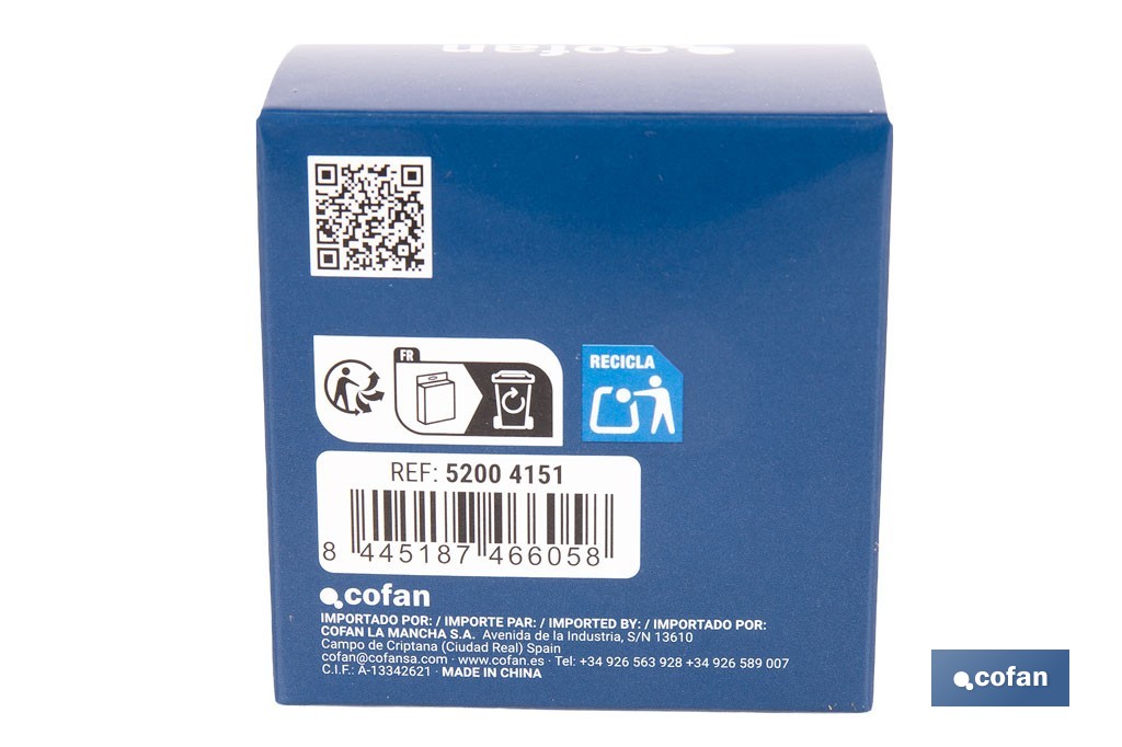 Aplique LED recargable con sensor de movimiento | Luz cálida 2700 K | Soporte adhesivo imantado - Cofan