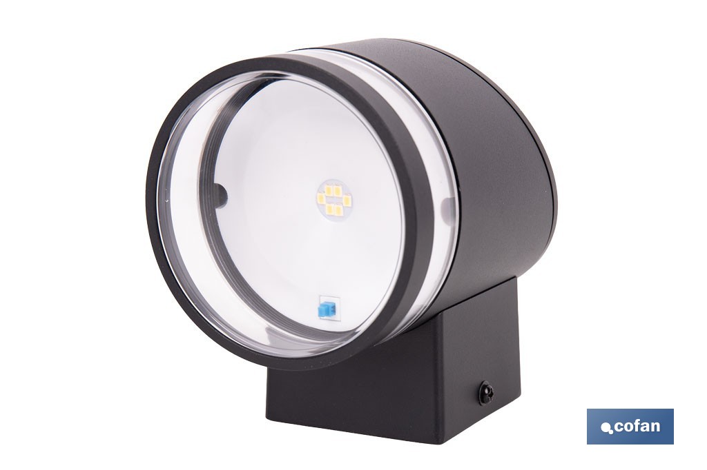Aplique de pared LED solar exterior | Sensor crepuscular, 3000 K, 70 lm | Disponible en diferentes colores - Cofan