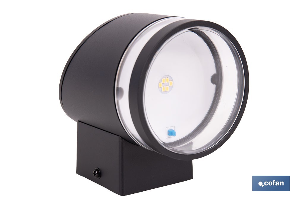 Aplique de pared LED solar exterior | Sensor crepuscular, 3000 K, 70 lm | Disponible en diferentes colores - Cofan