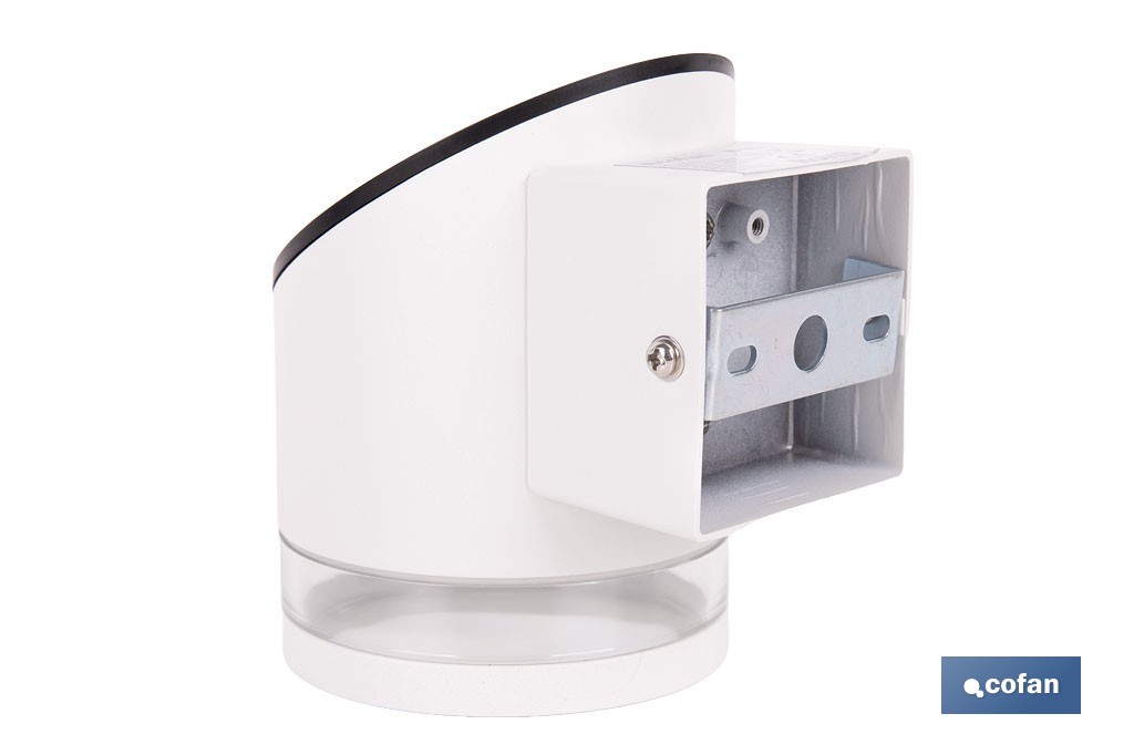 Aplique de pared LED solar exterior | Sensor crepuscular, 3000 K, 70 lm | Disponible en diferentes colores - Cofan