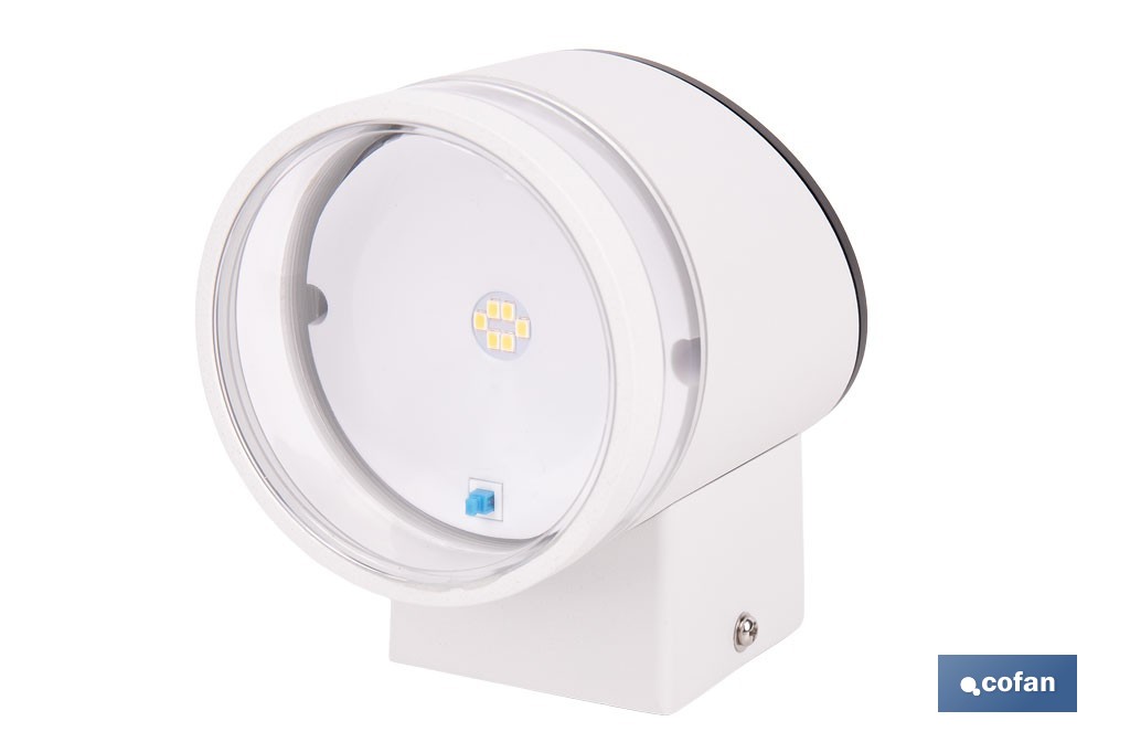 Aplique de pared LED solar exterior | Sensor crepuscular, 3000 K, 70 lm | Disponible en diferentes colores - Cofan