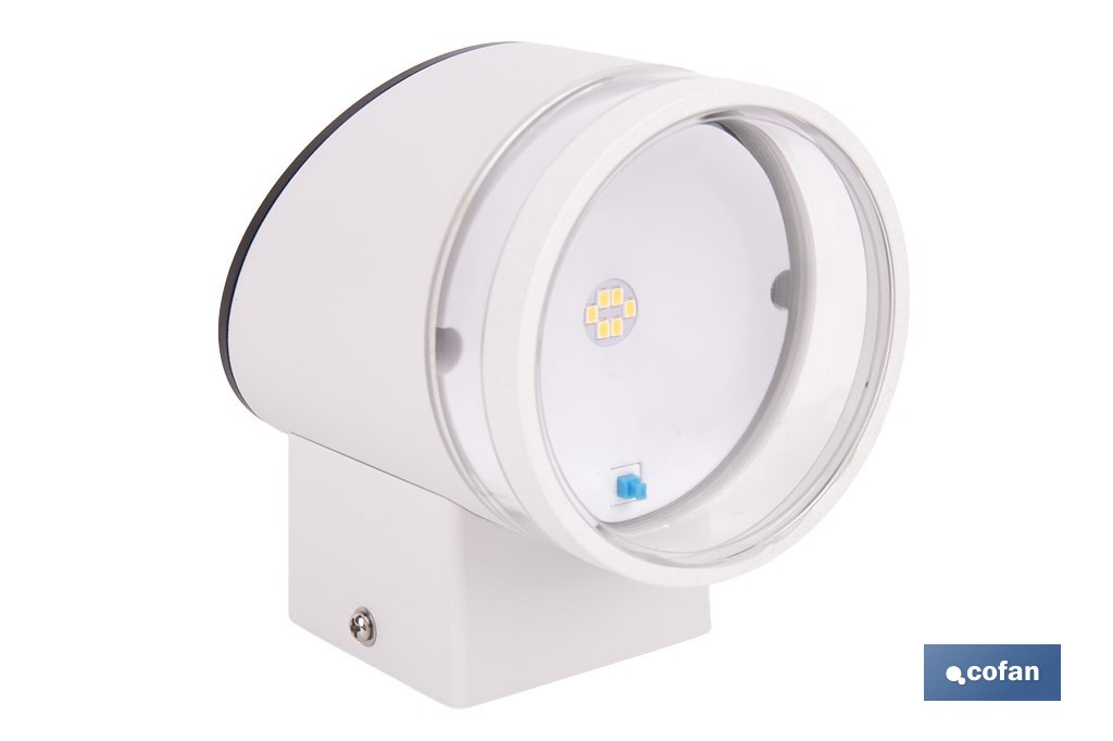 Aplique de pared LED solar exterior | Sensor crepuscular, 3000 K, 70 lm | Disponible en diferentes colores - Cofan
