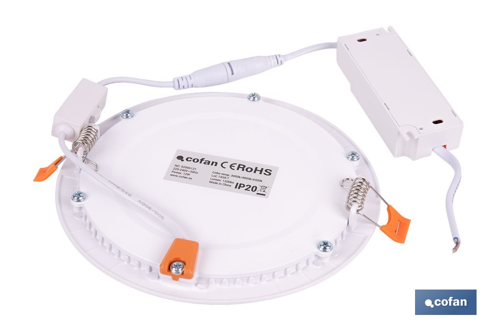 Downlights LED empotrables ultrafinos | Iluminación regulable Tecnología CCT | Disponibles en diferentes medidas y potencias - Cofan