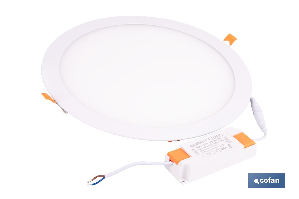Downlights LED empotrables ultrafinos | Iluminación regulable Tecnología CCT | Disponibles en diferentes medidas y potencias - Cofan