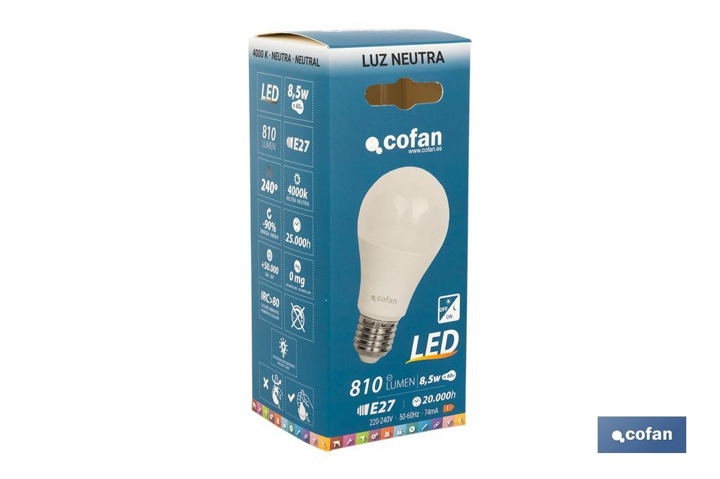 Bombilla Led Classic con Sensor Crepuscular - Cofan