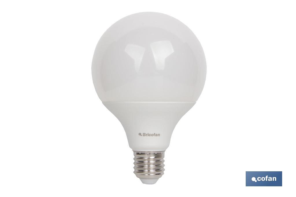 Globe light bulb | Cold light 4000° Kelvin and 15W | Thread E27 - Cofan