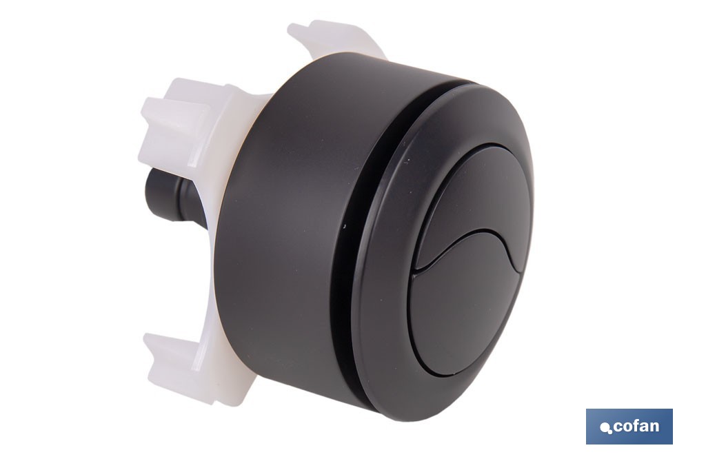 Pulsador de doble descarga para inodoro | Sistema Dual Flush y ahorro de agua | Compatible con descargador modelo Eume - Cofan
