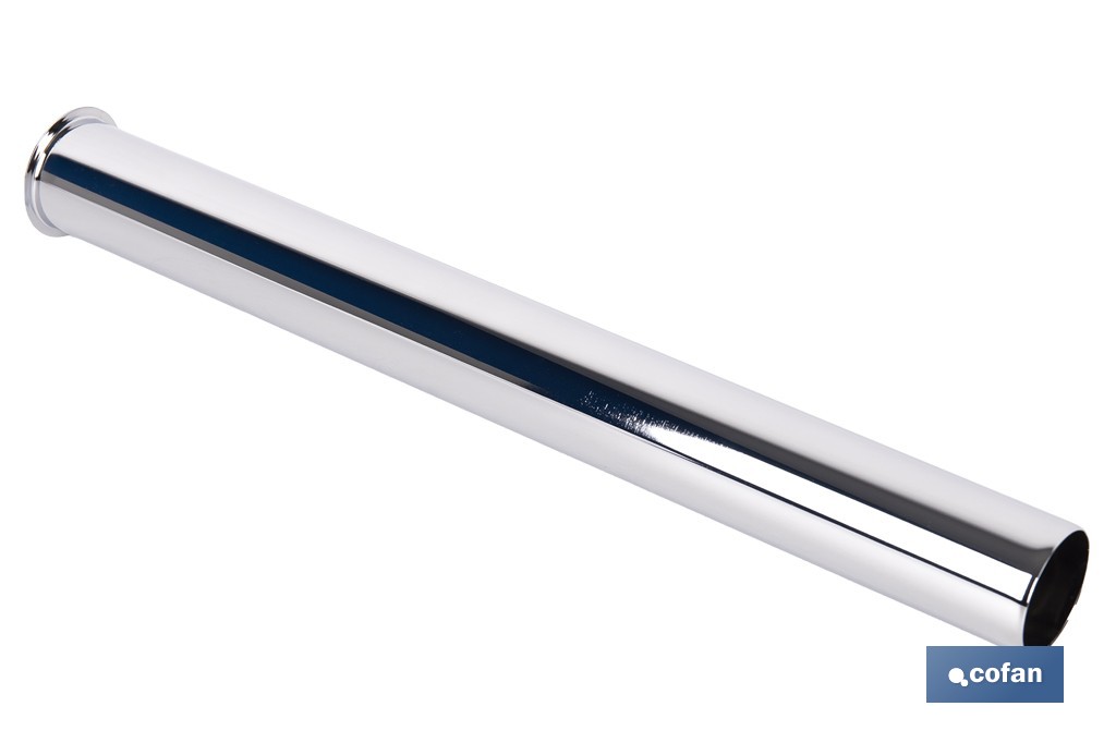 Tubo para sifón botella Ø32 x 300 mm | Tubo de extensión de latón | Disponible en acabado cromado y latón - Cofan