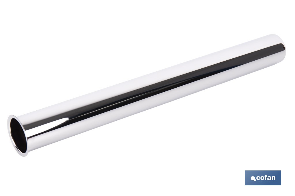 Tubo para sifón botella Ø32 x 300 mm | Tubo de extensión de latón | Disponible en acabado cromado y latón - Cofan