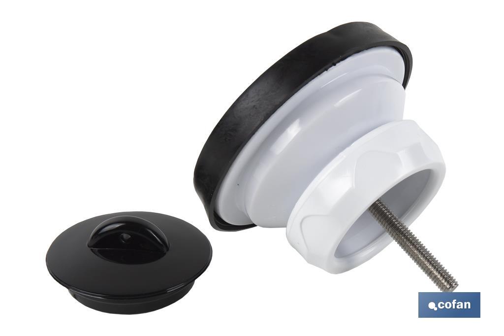 Sink Valve | Polypropylene | Size: 1" 1/2 x 70 or 1" 1/2 85 | Screw and Plug Included | High Drainage Capacity - Cofan