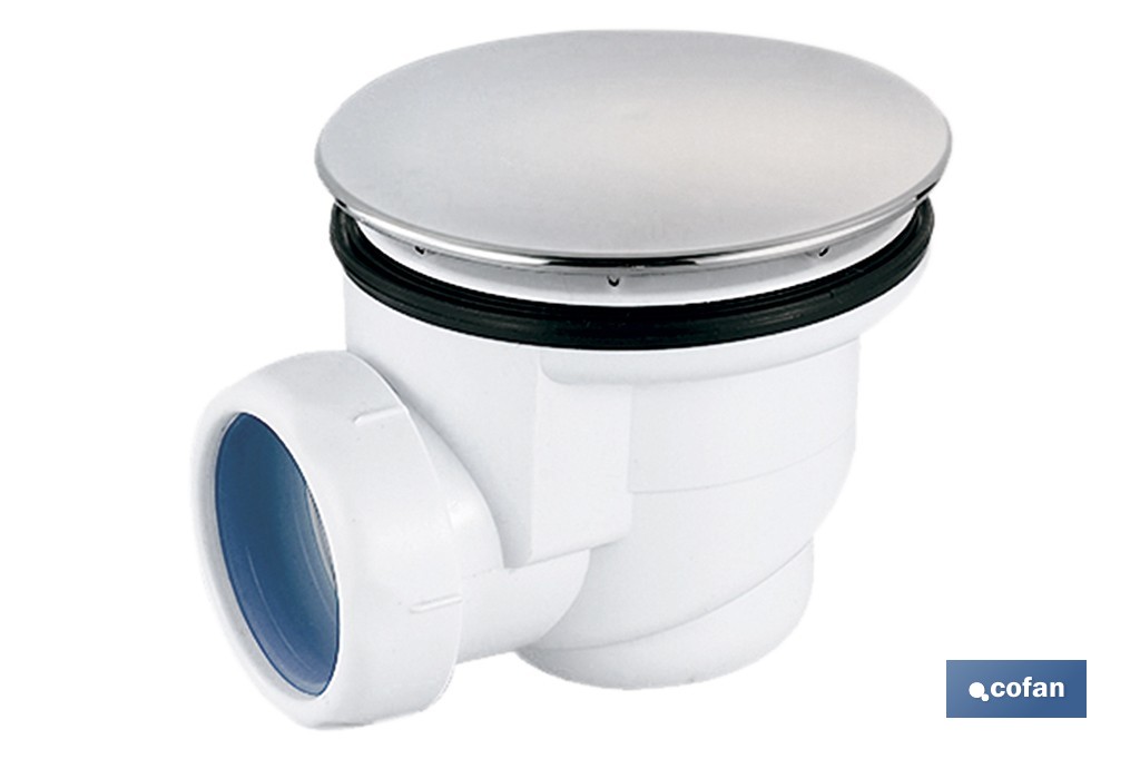Válvula sifónica para plato de ducha | Diámetros de tapa: Ø90 o Ø115 mm | Salida de Ø40 mm | Junta Cónica Reductora de Ø32 mm - Cofan