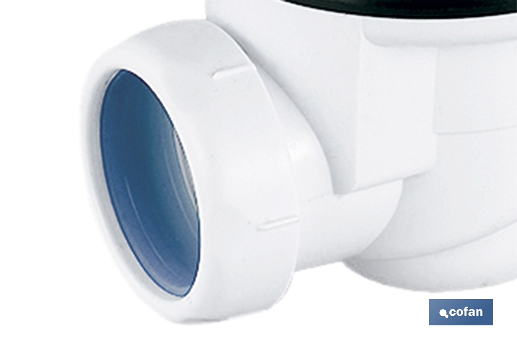 Válvula sifónica para plato de ducha | Diámetros de tapa: Ø90 o Ø115 mm | Salida de Ø40 mm | Junta Cónica Reductora de Ø32 mm - Cofan