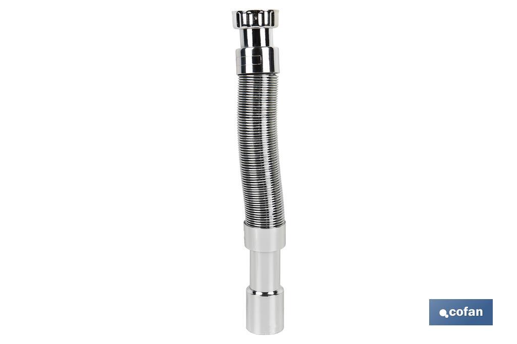 Cofan Metallic Flexible Waste Pipe Connector | Length: 300-720mm | For Basin and Bidet - Cofan