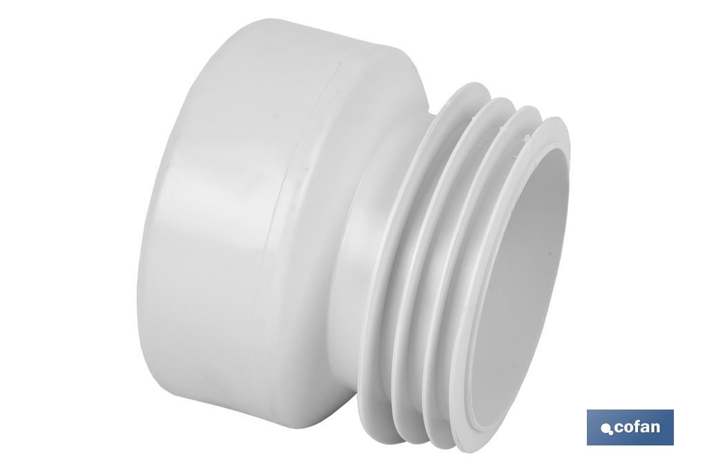 Straight Toilet Pan Connector | EVA| Ø110mm Outlet | Ensures a Perfect Durability - Cofan