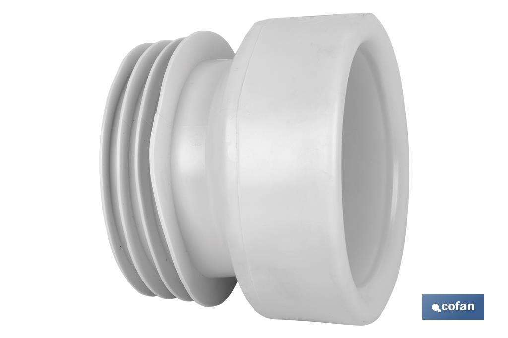 Cofan Straight Toilet Pan Connector | EVA| Ø110mm Outlet | Ensures a Perfect Durability - Cofan