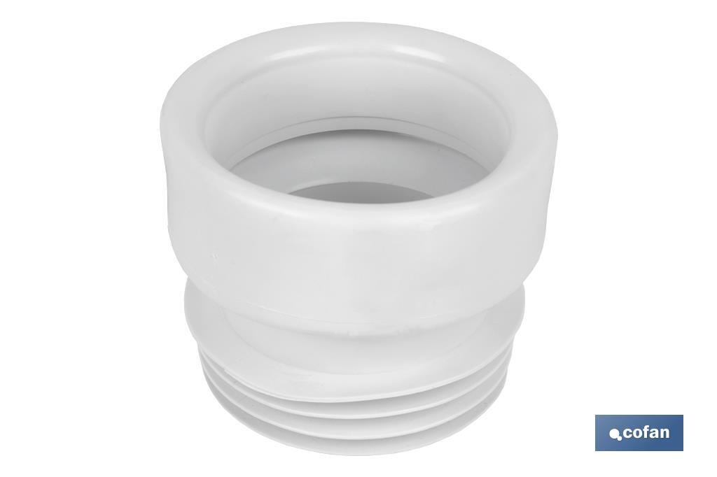 Cofan Straight Toilet Pan Connector | EVA| Ø110mm Outlet | Ensures a Perfect Durability - Cofan