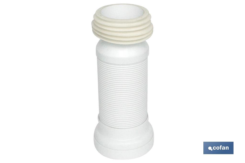 Toilet Pan Connector | Extensible Connector for Toilet | Polypropylene | Ø110 - Ø120mm Outlet - Cofan