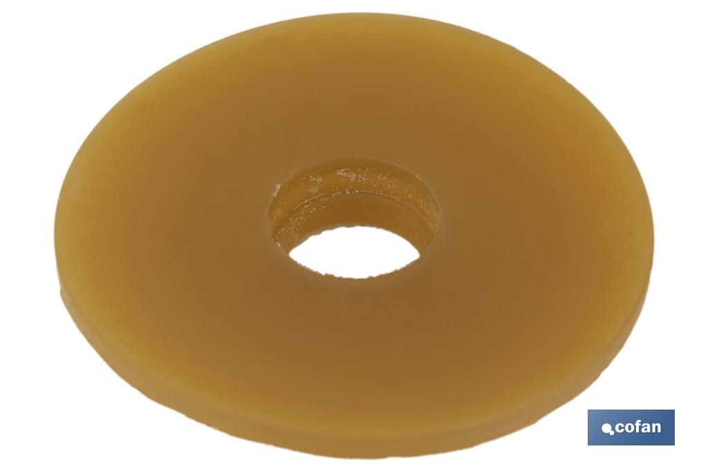 Necked Sealing Gasket | Size: Ø19.2 x Ø67 x 3.5mm | For the Closure of the Flush Valve | Close-Coupled Cistern - Cofan