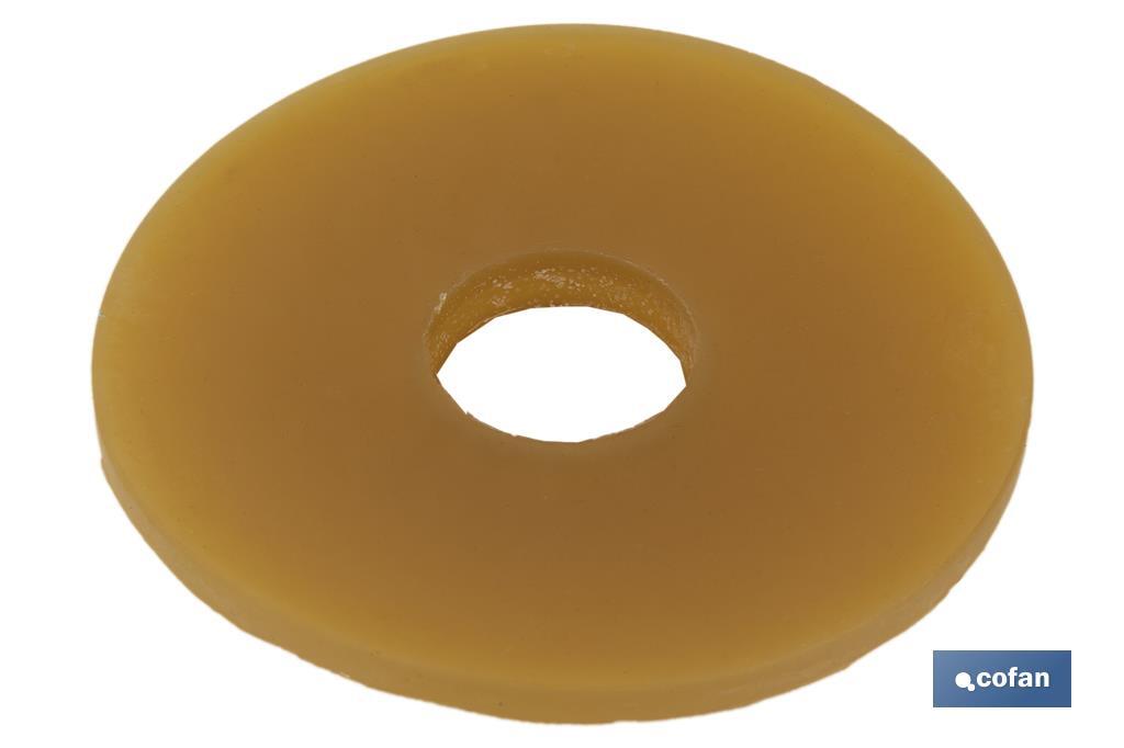 Sealing Gasket | Ø17.2 x Ø65 x 3mm | For the Closure of the Flush Valve | Narrow Flush Pipe - Cofan