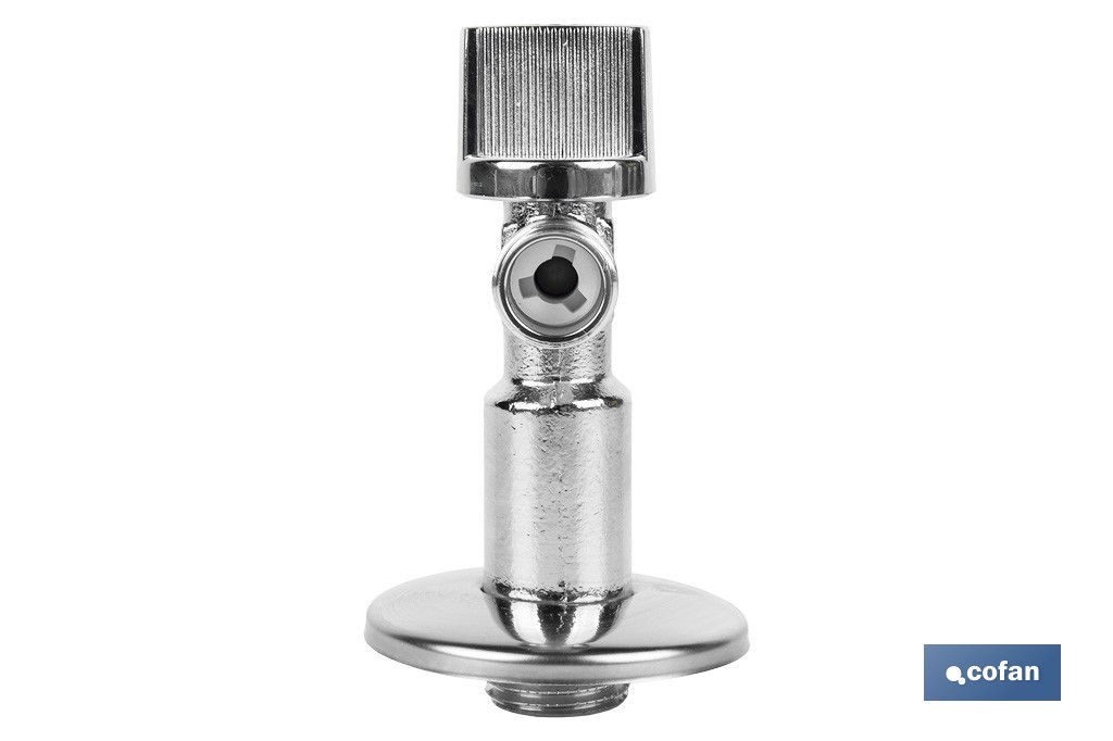 Set of 2 Angle Valves | Brass CW617N | 1/4 Turn Angle Valve - Cofan