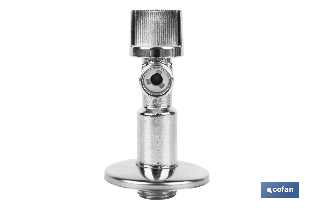 Set of 2 Angle Valves | Brass CW617N | 1/4 Turn Angle Valve - Cofan