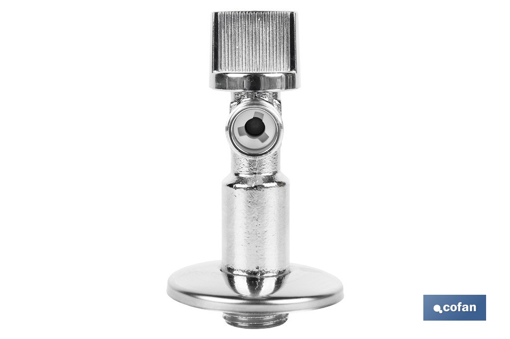 Set of 2 Angle Valves | Brass CW617N | 1/4 Turn Angle Valve - Cofan